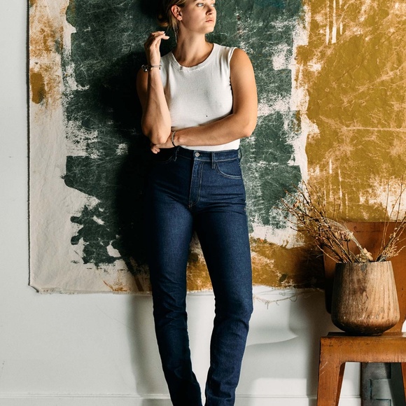 imogene + willie Elizabeth jeans, dark indigo 24r - Picture 1 of 11